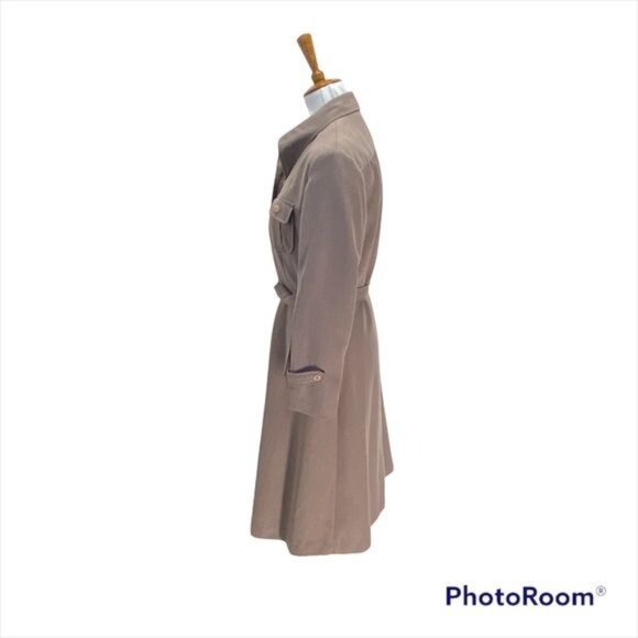 Xin Xin Trench Coat Beige Size M Vintage - Picture 10 of 13